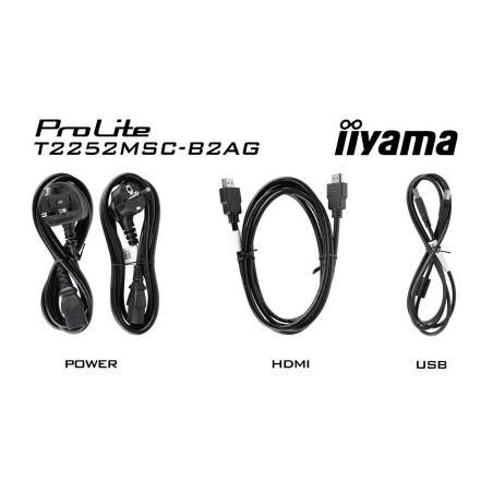 22" LCD iiyama T2252MSC-B2AG-IPS, FHD, 10P,