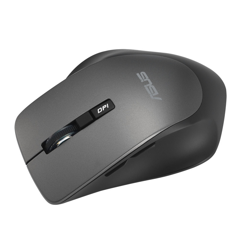 ASUS WT425/Ergonomická/Optická/Pre pravákov/1 600 DPI/Bezdrôtové USB/Šedá