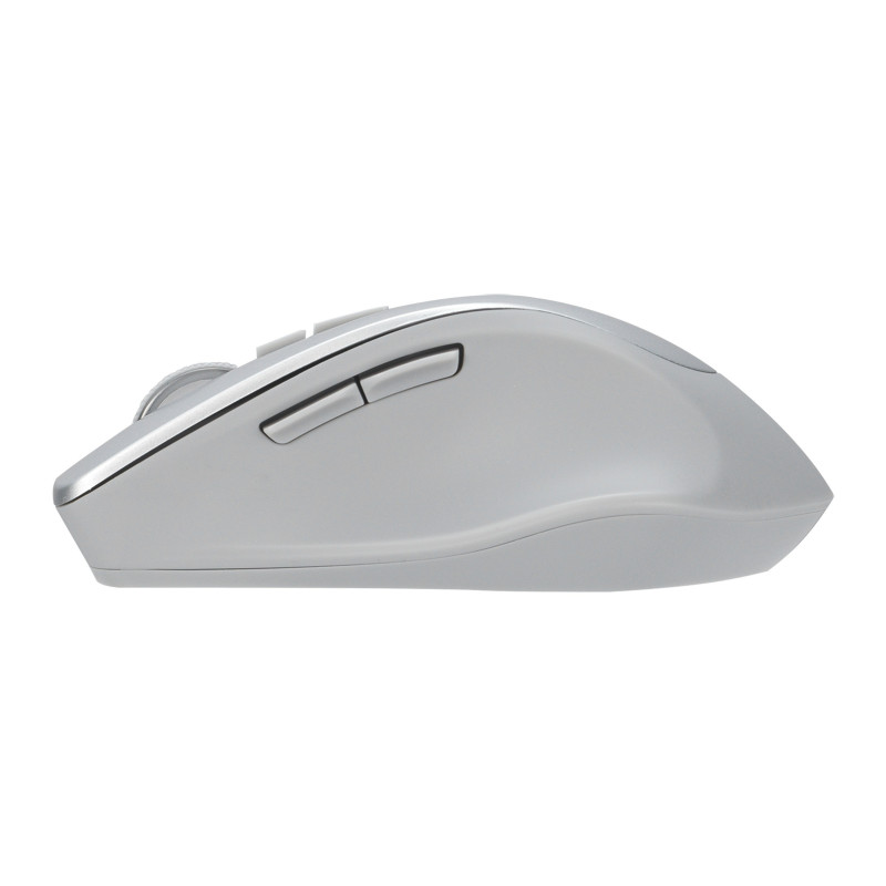 ASUS WT425/Ergonomická/Optická/Pre pravákov/1 600 DPI/Bezdrôtové USB/Strieborná