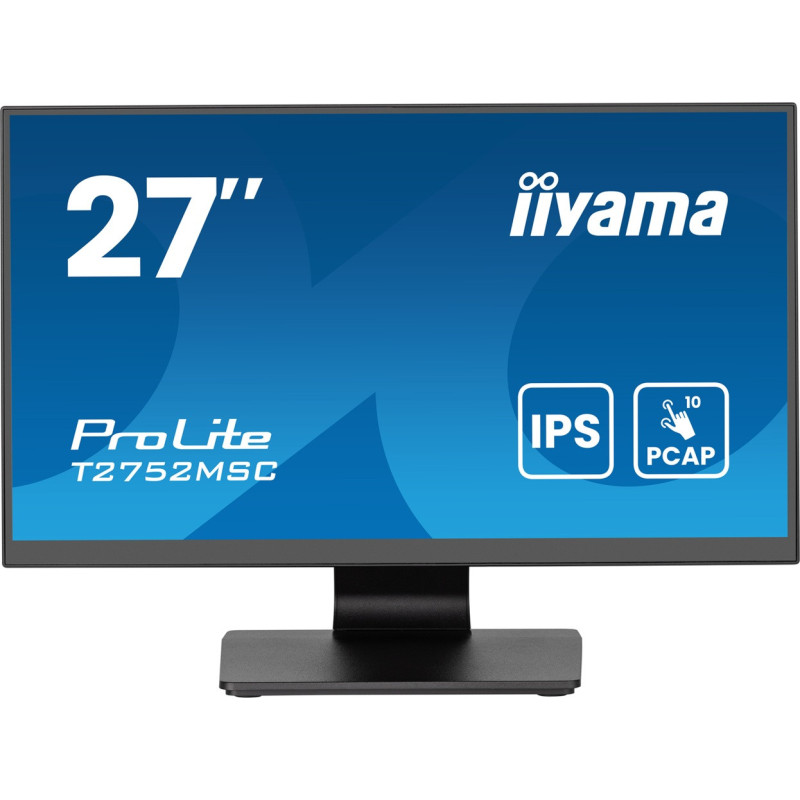 27" iiyama T2752MSC-B1AG: IPS, FHD, 10p