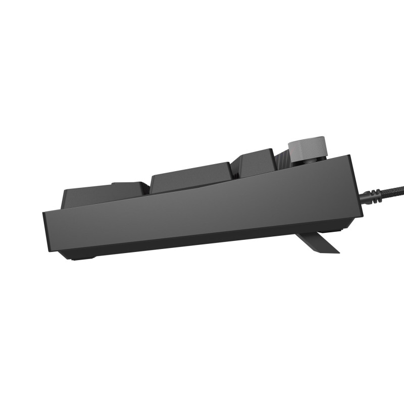 Herná mechanická klávesnica Genesis THOR 404/RGB/Gateron Yellow Pro/Drôtové USB-A/US layout/Čierna