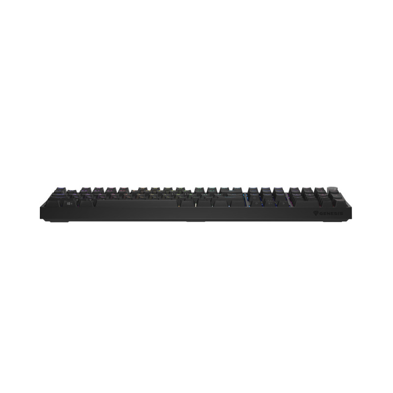 Herná mechanická klávesnica Genesis THOR 404/RGB/Gateron Yellow Pro/Drôtové USB-A/US layout/Čierna