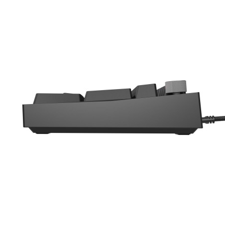 Herná mechanická klávesnica Genesis THOR 404/RGB/Outemu Peach Silent/Drôtové USB-A/US layout/Čierna