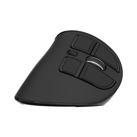 Vertikálna bezdrôtová myš Natec EUPHONIE PRO/Vertikálna/Optická/Pre pravákov/4 000 DPI/USB+BT/Čierna