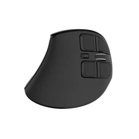 Vertikálna bezdrôtová myš Natec EUPHONIE PRO/Vertikálna/Optická/Pre pravákov/4 000 DPI/USB+BT/Čierna
