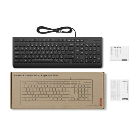 Lenovo Essential/Drôtové USB-A/ CZ- SK layout/Čierna