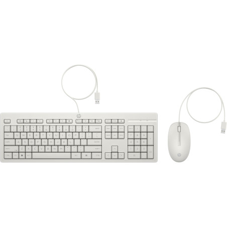 HP 225 Káblová myš a klávesnica Cashmere White