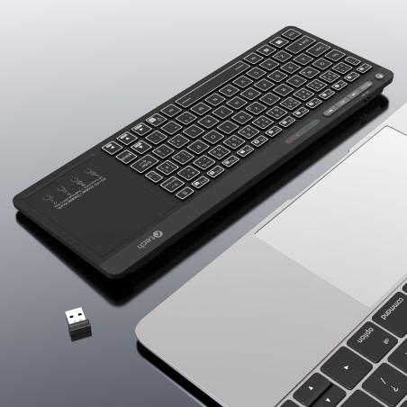 Klávesnica C-TECH WLTK-03, Dual, Touchpad