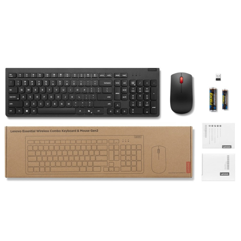 Lenovo Essential Wireless a myš - CZ Gen2