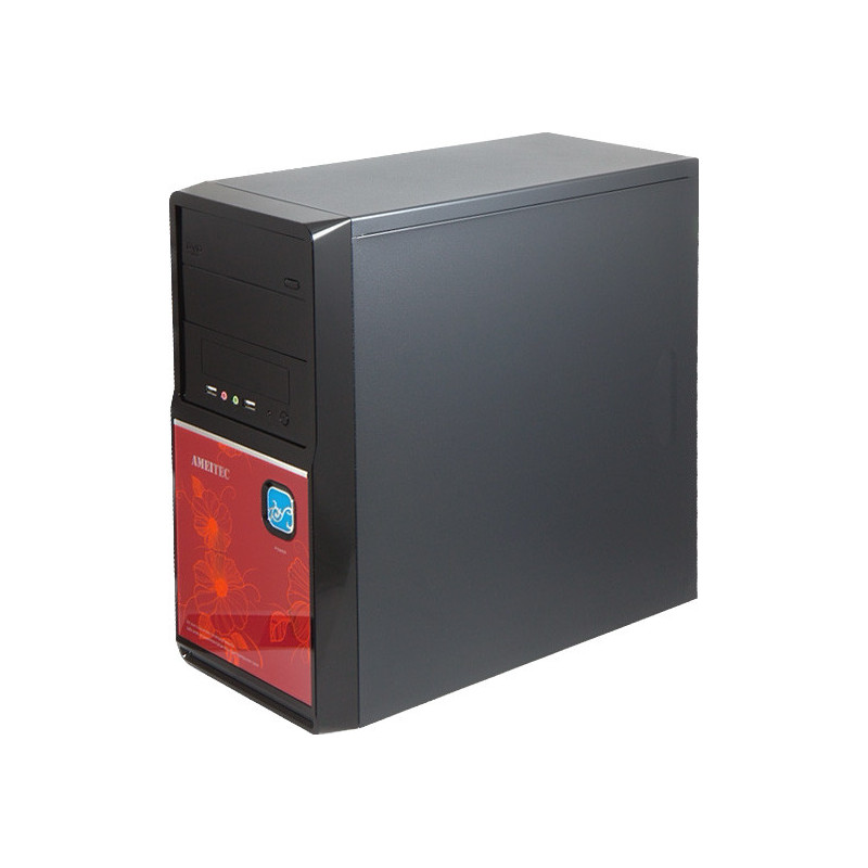 AMEI AM-C1002BR/Micro ATX/Čierna a červená