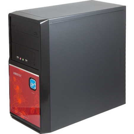 AMEI AM-C1002BR/Micro ATX/Čierna a červená