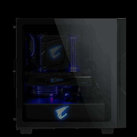 GIGABYTE AORUS Gaming AC300G/Midi Tower/Transpar./Čierna