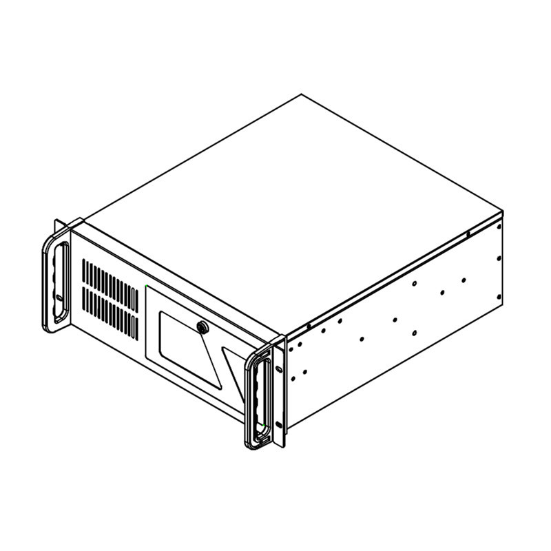 DATACOM 19" Case IPC 4U/485mm Čierny bez PSU