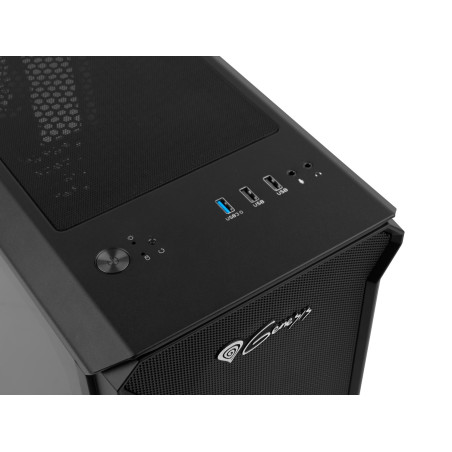 Počítačová skriňa Genesis IRID 503 V2/Micro Tower/Transpar./Čierna