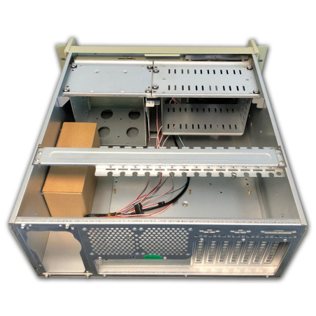 DATACOM 19" Case IPC 4U/585mm sivý bez PSU