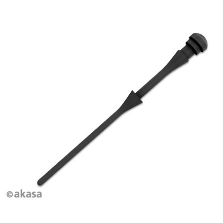 Akasa protivibračné spony na ventilátory (60ks) čierne