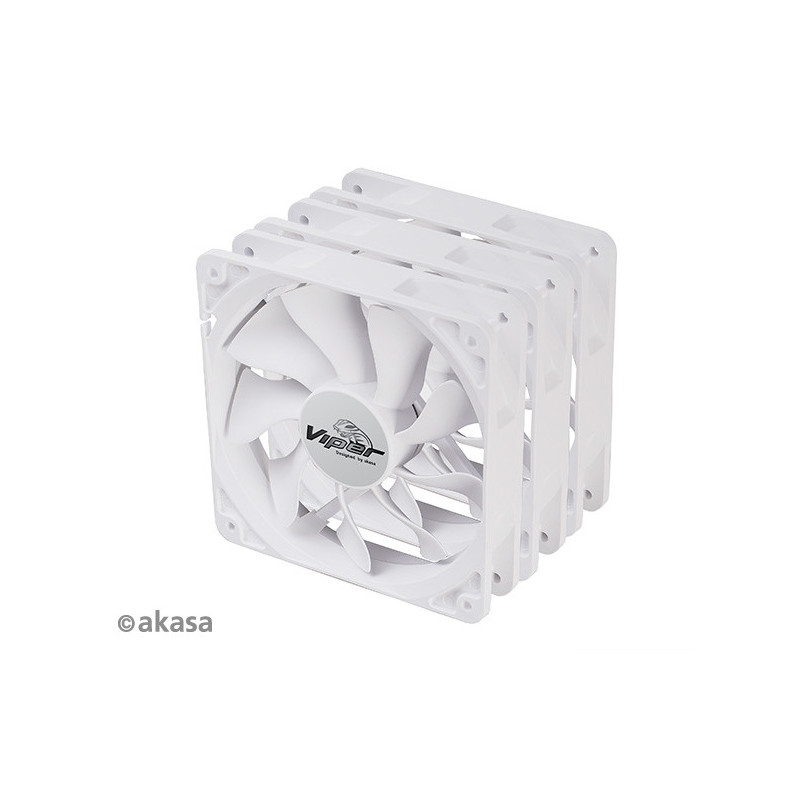 ventilátor Akasa - 12 cm VIPER S-flow 3ks W