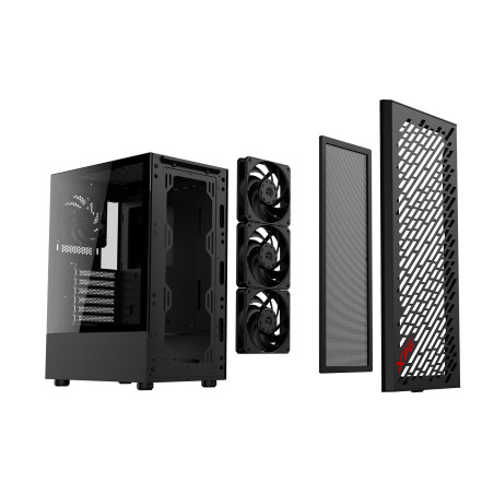 Adata XPG VALOR AIR/Midi Tower/Transpar./Čierna