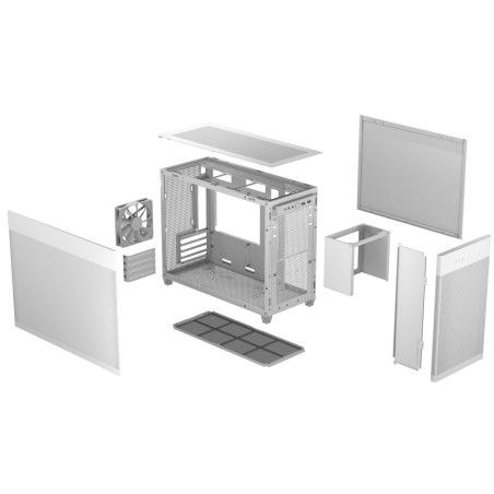 ASUS PRIME AP201/Micro ATX/Transpar./Biela