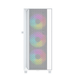 Gembird Fornax 4000 ARGB/Midi Tower/Transpar./Biela