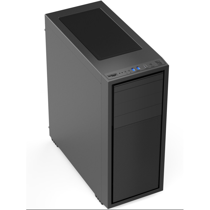 Gembird Computer Fornax K500/Midi Tower/Čierna