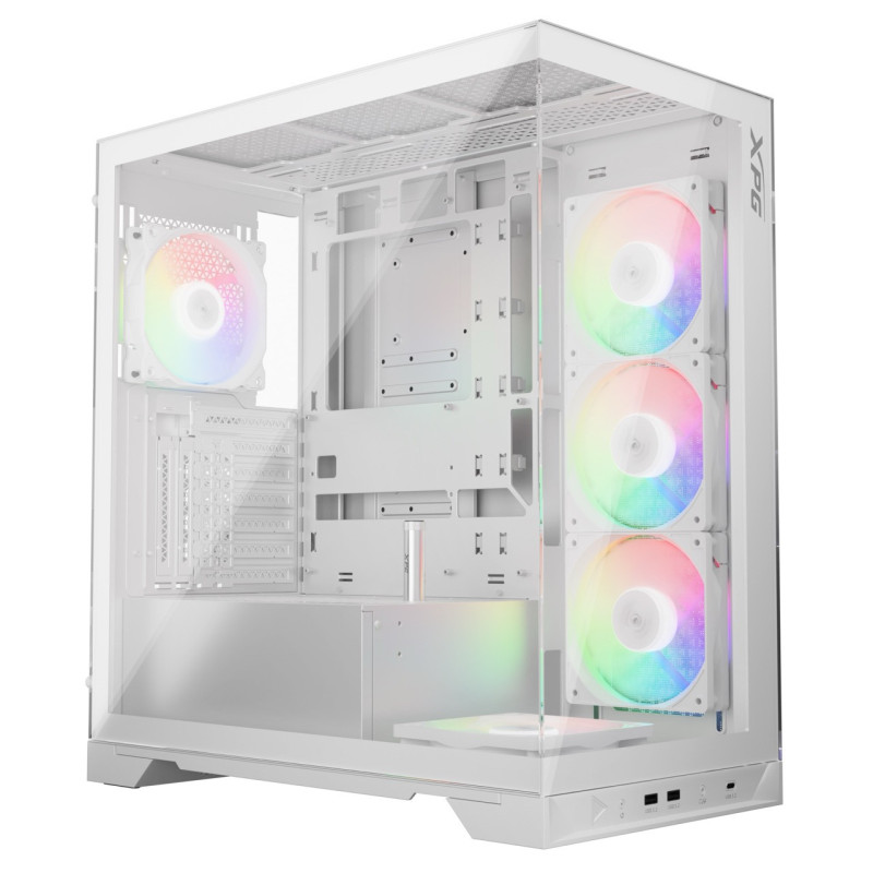 ADATA XPG INVADER X/Midi Tower/Transpar./Biela