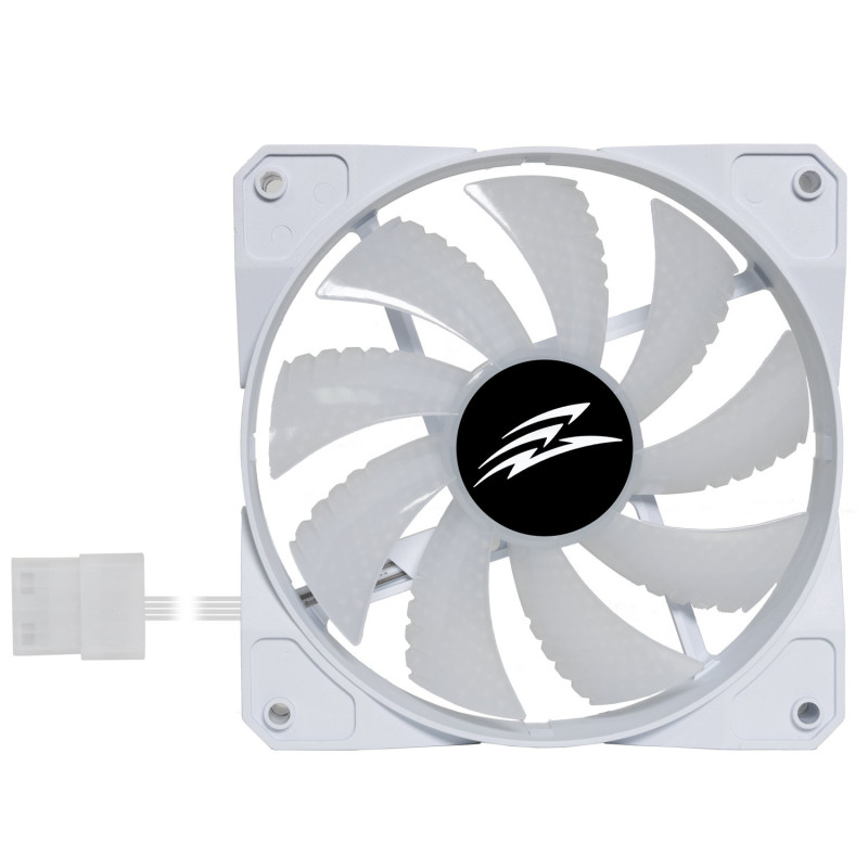 EVOLVEO 12FSW ventilátor 120mm, ARGB, biely rám, slave