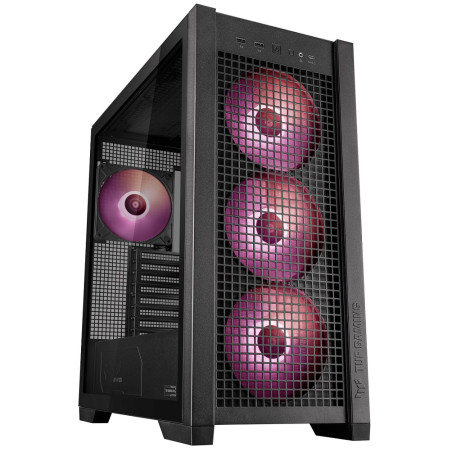 ASUS TUF Gaming GT302 ARGB/Midi Tower/Transpar./Čierna