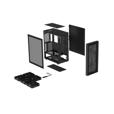 Počítačová skriňa Genesis DIAXID 605F/Midi Tower/Transpar./Čierna