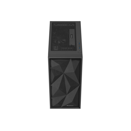 Počítačová skriňa Genesis DIAXID 605F/Midi Tower/Transpar./Čierna