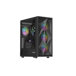 Počítačová skriňa Genesis DIAXID 605 ARGB/Midi Tower/Transpar./Čierna