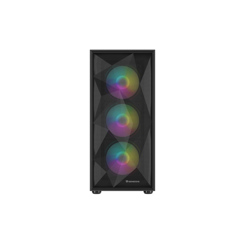 Počítačová skriňa Genesis DIAXID 605 ARGB/Midi Tower/Transpar./Čierna