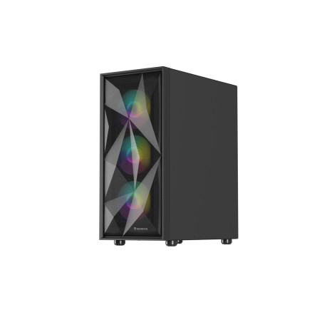 Počítačová skriňa Genesis DIAXID 605 ARGB/Midi Tower/Transpar./Čierna