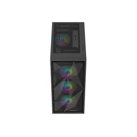 Počítačová skriňa Genesis DIAXID 605 ARGB/Midi Tower/Transpar./Čierna