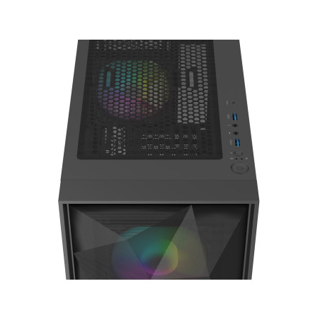 Počítačová skriňa Genesis DIAXID 605 ARGB/Midi Tower/Transpar./Čierna