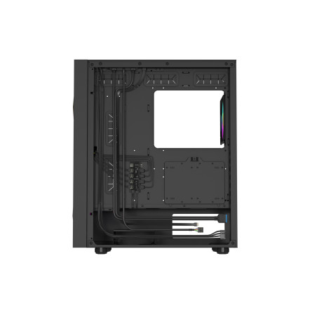 Počítačová skriňa Genesis DIAXID 605 ARGB/Midi Tower/Transpar./Čierna