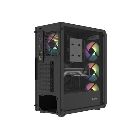 PC skriňa Fury SHOBO/Midi Tower/Transpar./Čierna