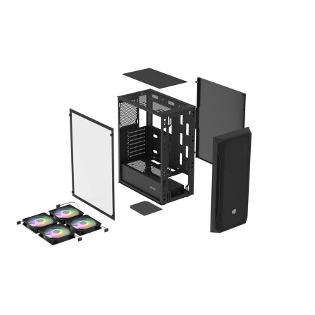 PC skriňa Fury SHOBO/Midi Tower/Transpar./Čierna