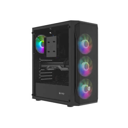PC skriňa Fury SHOBO/Midi Tower/Transpar./Čierna