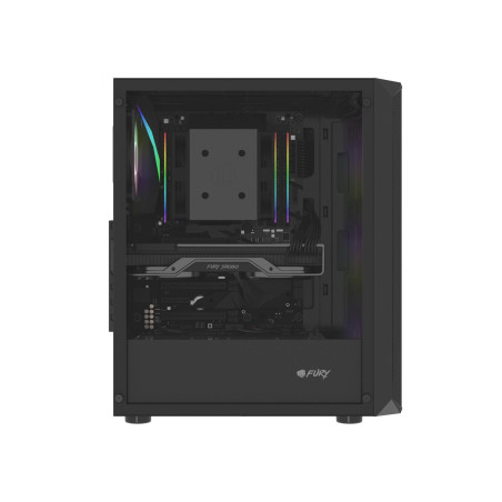 PC skriňa Fury SHOBO/Midi Tower/Transpar./Čierna