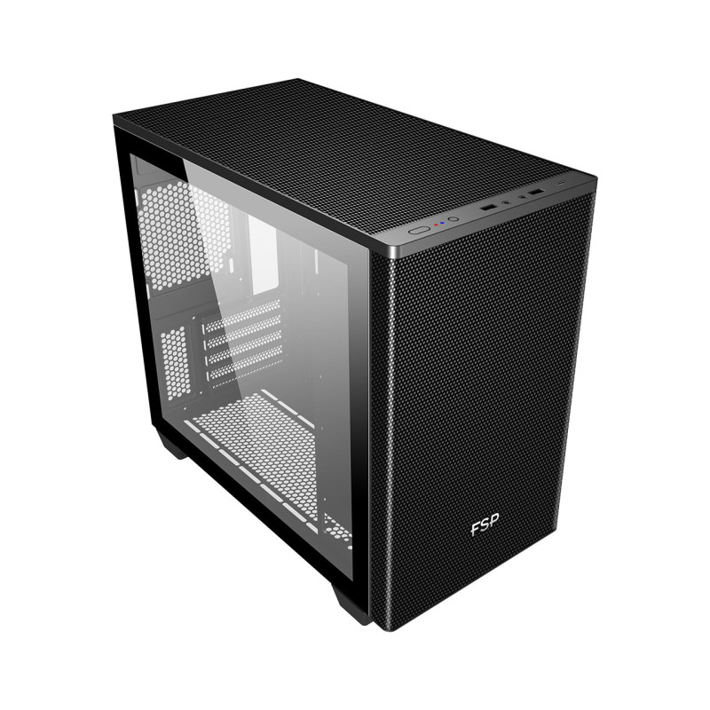FSP CST360B/Micro Tower/Transpar./Čierna
