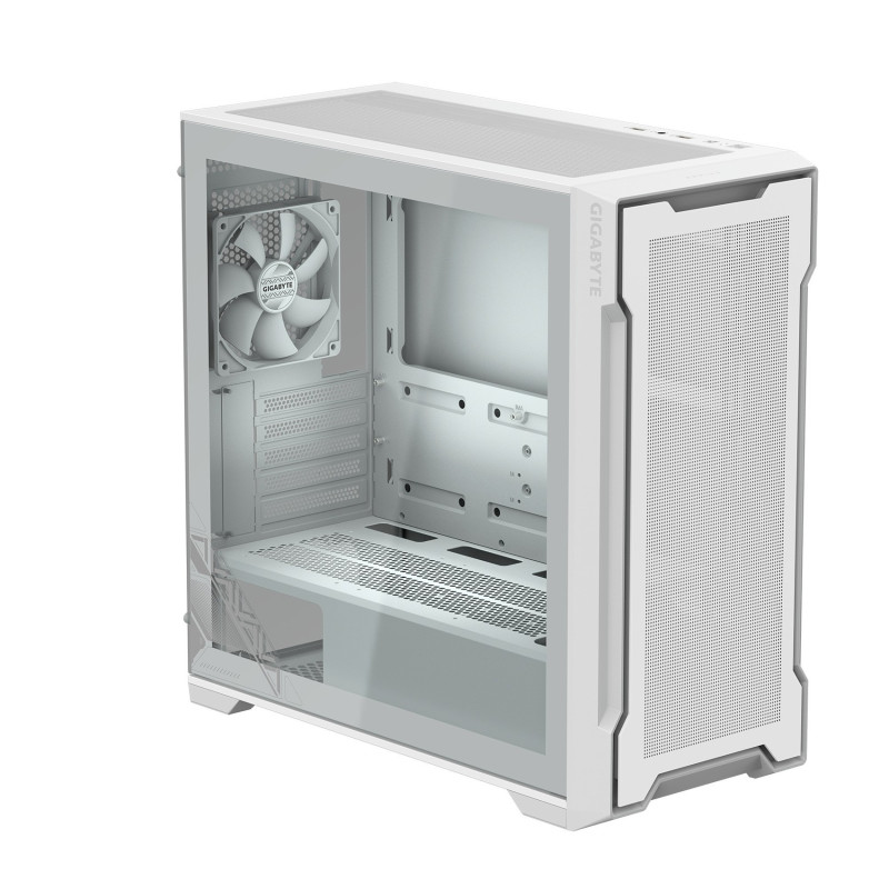 GIGABYTE C102 GLASS ICE/Midi Tower/Transpar./Biela