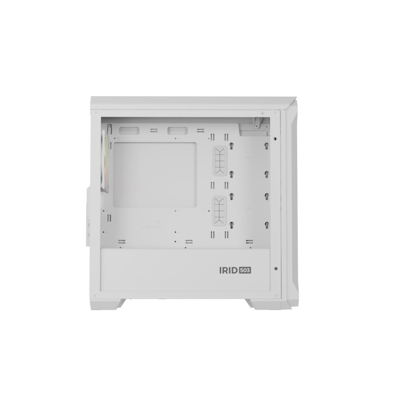 Počítačová skriňa Genesis IRID 503 ARGB LITE/Mini Tower/Transpar./Biela