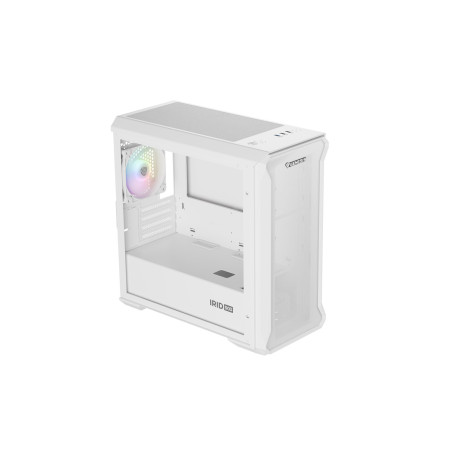 Počítačová skriňa Genesis IRID 503 ARGB LITE/Mini Tower/Transpar./Biela