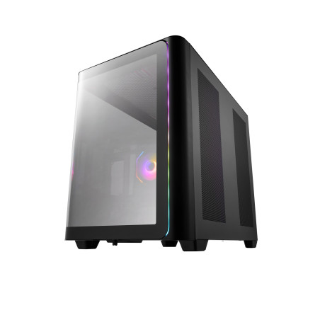 FSP M580-BA/Midi Tower/Transpar./Čierna