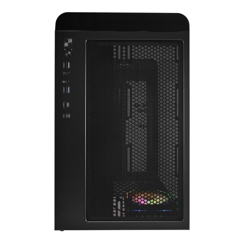 FSP M580-BA/Midi Tower/Transpar./Čierna