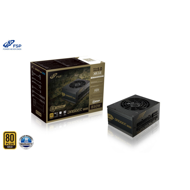 FSP DAGGER PRO/850W/SFX/80PLUS Gold/Modular/Retail