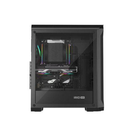 Počítačová skriňa Genesis IRID 505 ARGB V2/Midi Tower/Transpar./Čierna