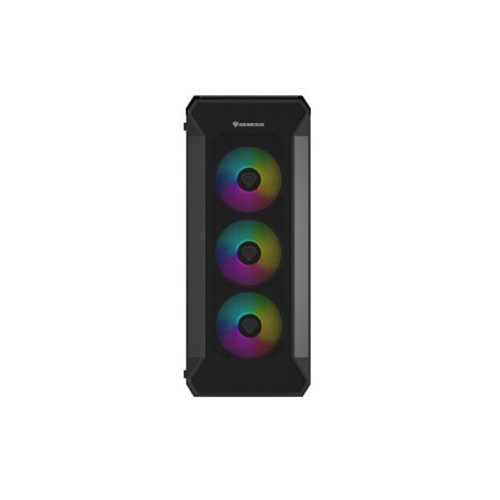 Počítačová skriňa Genesis IRID 505 ARGB V2/Midi Tower/Transpar./Čierna