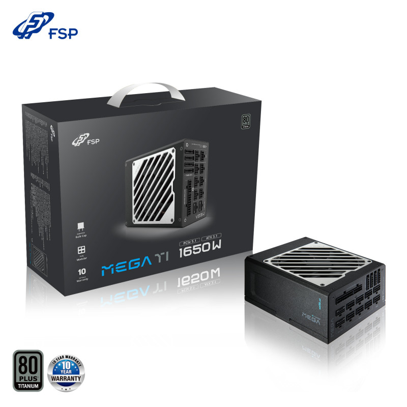 FSP MEGA TI/1650W/ATX 3.1/80PLUS Titanium/Modular/Retail